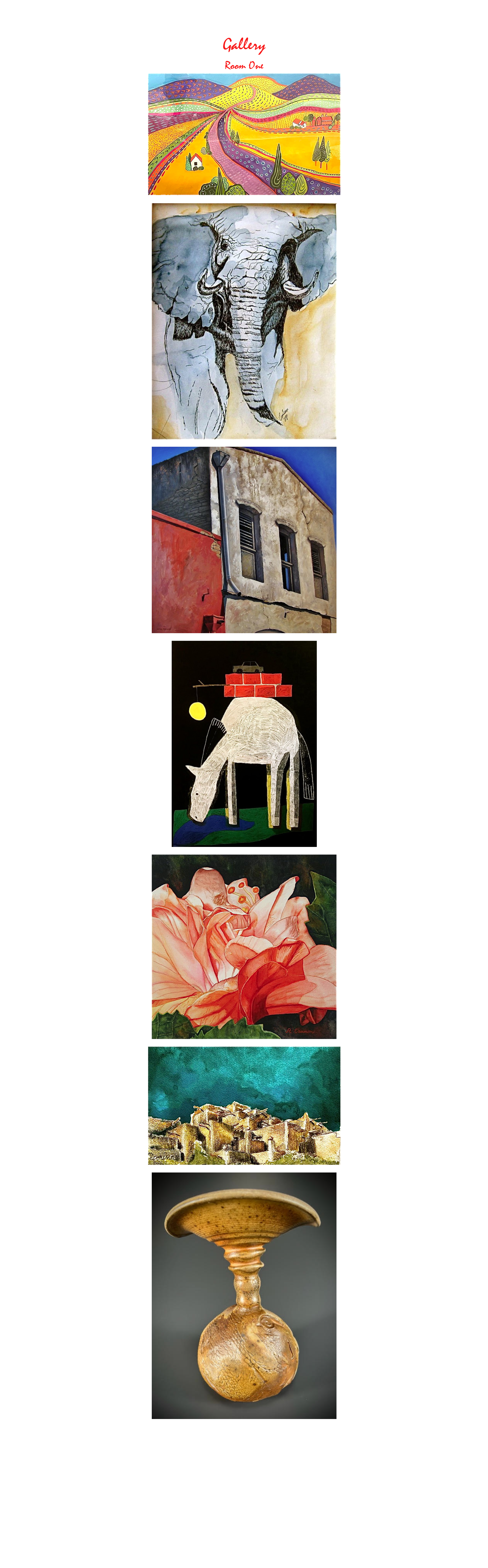 Home Page>   NEW stuff Page>   Writing Content Page>  Guest Artists Page>
Gallery
Room One 
￼
Robin Avery
￼
Coleen Bradfield
￼
Greg Budwine
￼
Mick Burson
￼
Anita Cannon
￼
Anthony Caporina
￼
Claudia Ka Cartee
Exit to Room Two



